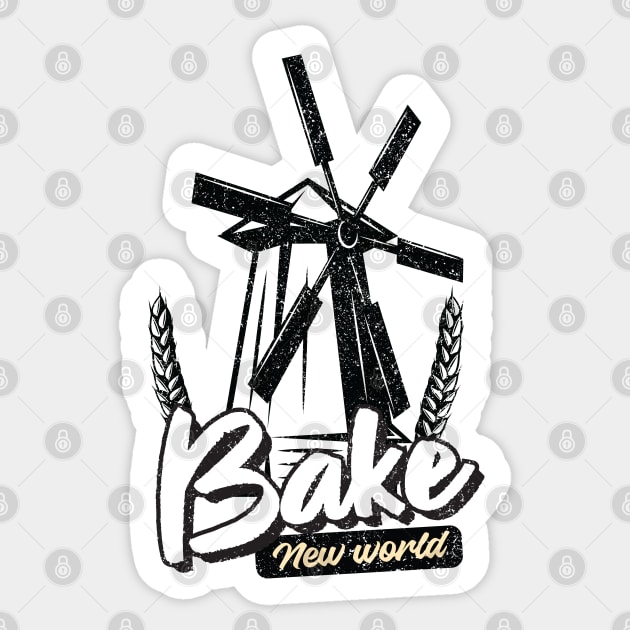 Bake new world Sticker by ArtStopCreative